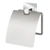 WENKO Porte papier toilette Turbo-Loc Quadro - Acier inoxydable / ABS - Chrome