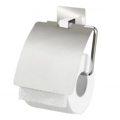 WENKO Porte papier toilette Turbo-Loc Quadro - Acier inoxydable / ABS - Chrome -Accessoires de salle de bain Soldes 1000181603 190716 12370500547 DETAILS P000000001000181603