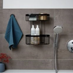 WENKO Porte-savon mural Classic Plus - Acier - Noir -Accessoires de salle de bain Soldes 1000181604 190716 12370600553 MOOD DETAILS P000000001000181604 mood