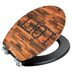 WENKO Siège WC Loft - MDF - Multicolore -Accessoires de salle de bain Soldes 1000181605 190716 12370600558 DETAILS P000000001000181605