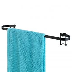 WENKO Porte-serviettes Classic Plus - Acier - Noir -Accessoires de salle de bain Soldes 1000181612 190716 12370700578 DETAILS P000000001000181612
