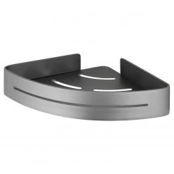 WENKO Porte-savon d’angle Montella - Aluminium - Anthracite -Accessoires de salle de bain Soldes 1000181619 190716 12370700600 DETAILS P000000001000181619