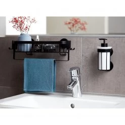 WENKO Distributeur de savon Classic Plus - Acier / ABS - Noir / Blanc -Accessoires de salle de bain Soldes 1000181624 190716 12370800615 MOOD DETAILS P000000001000181624 mood