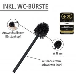 WENKO Accessoires WC Rivalta - Noir -Accessoires de salle de bain Soldes 1000181642 200519 12511300400 DETAILS P000000001000181642
