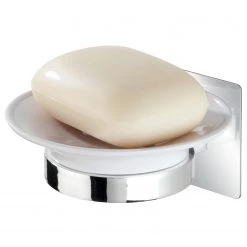 WENKO Porte-savon Turbo-Loc Quadro - Acier inoxydable - Chrome / Blanc 8 WENKO Porte-savon Turbo-Loc Quadro - Acier inoxydable - Chrome / Blanc -Accessoires de salle de bain Soldes 1000181644 190716 12371000682 DETAILS P000000001000181644