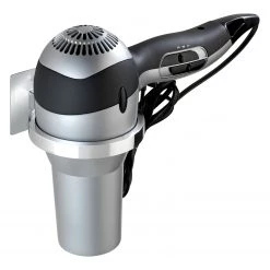 WENKO Porte sèche-cheveux Turbo-Loc Quadro - Acier inoxydable / ABS - Chrome -Accessoires de salle de bain Soldes 1000181647 190716 12371100692 DETAILS P000000001000181647