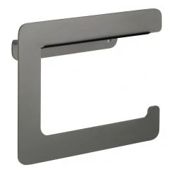 WENKO Porte papier toilette Montella - Aluminium - Anthracite -Accessoires de salle de bain Soldes 1000181651 190716 12371100703 DETAILS P000000001000181651