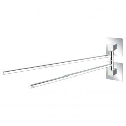 WENKO Porte-serviettes Turbo-Loc Quadro I - Acier inoxydable / ABS - Chrome