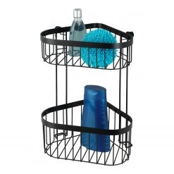 WENKO Porte-savon d’angle double Classic Plus - Acier - Noir