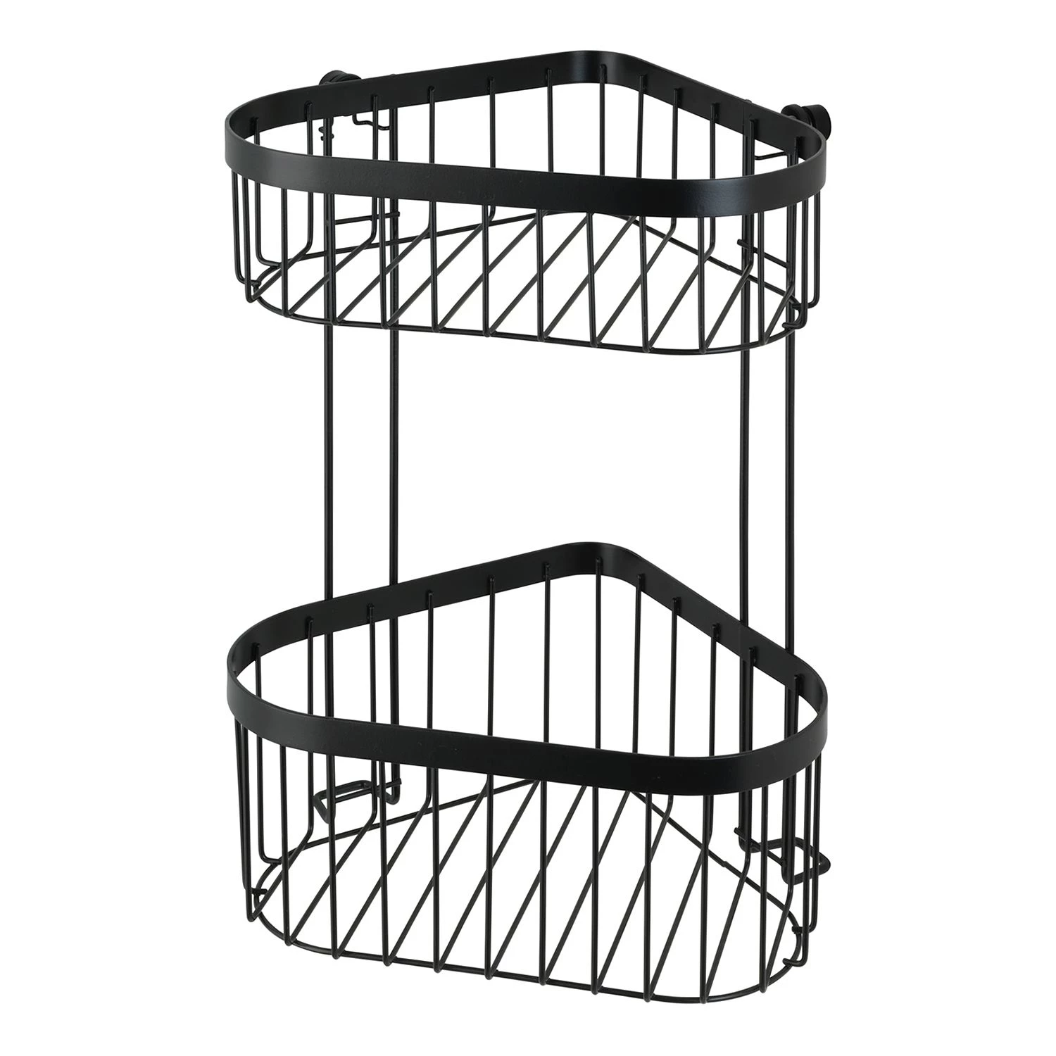 WENKO Porte-savon d’angle double Classic Plus - Acier - Noir 4 WENKO Porte-savon d’angle double Classic Plus - Acier - Noir – Image 4