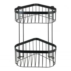 WENKO Porte-savon d’angle double Classic Plus - Acier - Noir 9 WENKO Porte-savon d’angle double Classic Plus - Acier - Noir -Accessoires de salle de bain Soldes 1000181653 190716 12371200713 DETAILS P000000001000181653