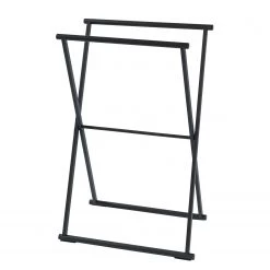 WENKO Porte-serviettes sur pied Lava - Acier - Noir mat -Accessoires de salle de bain Soldes 1000181654 190716 12371200716 DETAILS P000000001000181654