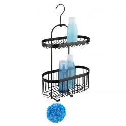 WENKO Porte-savon de douche Classic Plus - Acier - Noir