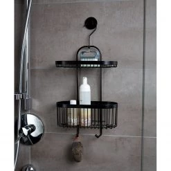 WENKO Porte-savon de douche Classic Plus - Acier - Noir -Accessoires de salle de bain Soldes 1000181657 190716 12371200727 MOOD DETAILS P000000001000181657 mood