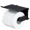 WENKO Porte papier toilette Classic Plus II - Acier - Noir