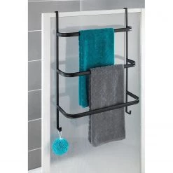 WENKO Porte-serviettes Irpinia - Acier - Noir -Accessoires de salle de bain Soldes 1000181680 190716 12371600798 MOOD DETAILS P000000001000181680 mood