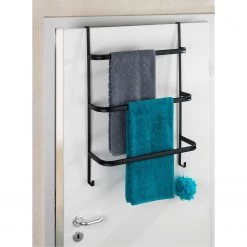WENKO Porte-serviettes Irpinia - Acier - Noir -Accessoires de salle de bain Soldes 1000181680 200519 12511400417 MOOD DETAILS P000000001000181680 mood