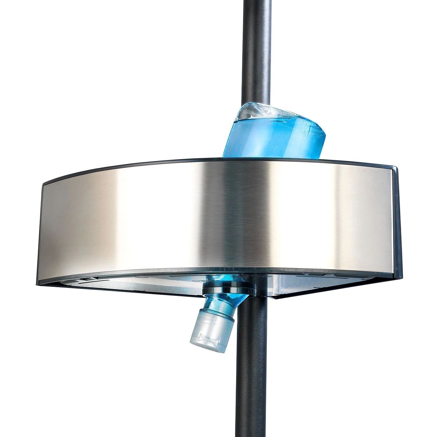 WENKO Porte savon d’angle télescopique Premium - Aluminium / Polystyrène - Argenté / Noir 6 WENKO Porte savon d’angle télescopique Premium - Aluminium / Polystyrène - Argenté / Noir – Image 6