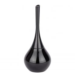 WENKO Brosse WC Flakon - Céramique - Noir