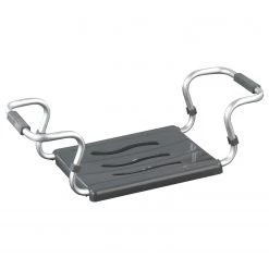 WENKO Siège de bain Secura - Aluminium / Polypropylène - Argenté