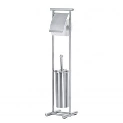 WENKO Brosse WC Lioni - Acier inoxydable - Acier inoxydable satiné