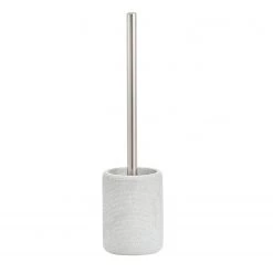 Zeller Brosse WC Living - Résine synthétique - Gris clair
