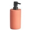Zeller Distributeur de savon Trench - Ciment - Orange / Noir