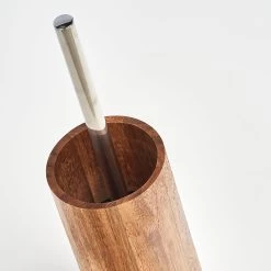 Zeller Brosse WC Twisp - Acacia massif / Acier inoxydable - Gris 5 Zeller Brosse WC Twisp - Acacia massif / Acier inoxydable - Gris -Accessoires de salle de bain Soldes 1000218244 200707 12193100010 DETAILS P000000001000218244