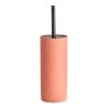 Zeller Brosse WC Trench - Ciment - Orange / Noir