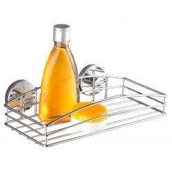 WENKO Porte-savon muraux Teyran (lot de 2) - Acier - Argenté -Accessoires de salle de bain Soldes 1000237865 210104 10024500054 DETAILS P000000001000237865