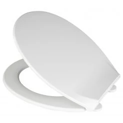 WENKO Sièges WC Kos (lot de 2) - Thermoplastique / Matière plastique - Blanc - Fermeture amortie -Accessoires de salle de bain Soldes 1000237871 210104 10024600071 DETAILS P000000001000237871