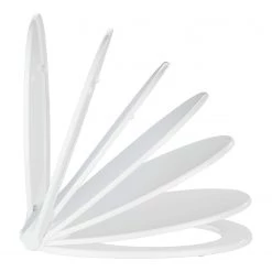 WENKO Sièges WC Kos (lot de 2) - Thermoplastique / Matière plastique - Blanc - Fermeture amortie -Accessoires de salle de bain Soldes 1000237871 210104 10024600072 DETAILS P000000001000237871