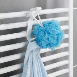 WENKO Porte-serviettes Flexi (lot de 6) - Matière plastique - Blanc -Accessoires de salle de bain Soldes 1000237910 210104 10025400184 DETAILS P000000001000237910