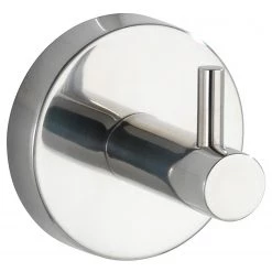 WENKO Patères Uno Bosio (lot de 2) - Acier inoxydable - Argenté - Lot de 2 -Accessoires de salle de bain Soldes 1000237952 210104 10030200287 DETAILS P000000001000237952