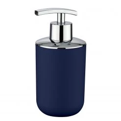 WENKO Set salle de bain Brasil (4 élém.) - Matière plastique- Bleu foncé -Accessoires de salle de bain Soldes 1000238003 210104 10031300454 DETAILS P000000001000238003