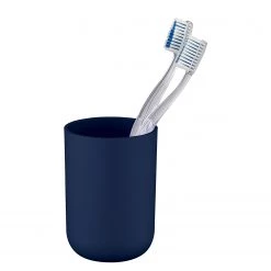 WENKO Set salle de bain Brasil (4 élém.) - Matière plastique- Bleu foncé -Accessoires de salle de bain Soldes 1000238003 210104 10031300456 DETAILS P000000001000238003
