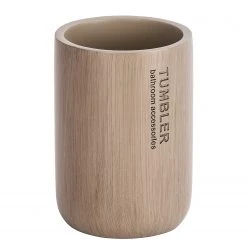 WENKO Set salle de bain Palo (3 élém.) - Polyrésine / Bambou - Beige -Accessoires de salle de bain Soldes 1000238013 210104 10031900514 DETAILS P000000001000238013