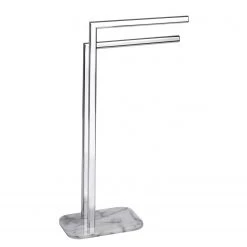 WENKO Brosse WC & dérouleur de papier Onyx - Marbre / Acier - Multicolore -Accessoires de salle de bain Soldes 1000238023 210104 10032100547 DETAILS P000000001000238023