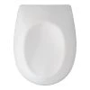 WENKO Siège WC Vorno - Duroplast / Acier inoxydable - Blanc