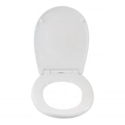 WENKO Siège WC Vorno - Duroplast / Acier inoxydable - Blanc -Accessoires de salle de bain Soldes 1000242992 210129 09315900152 DETAILS P000000001000242992