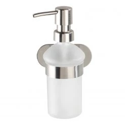 WENKO Distributeur de savon Orea - Acier inoxydable - Argenté