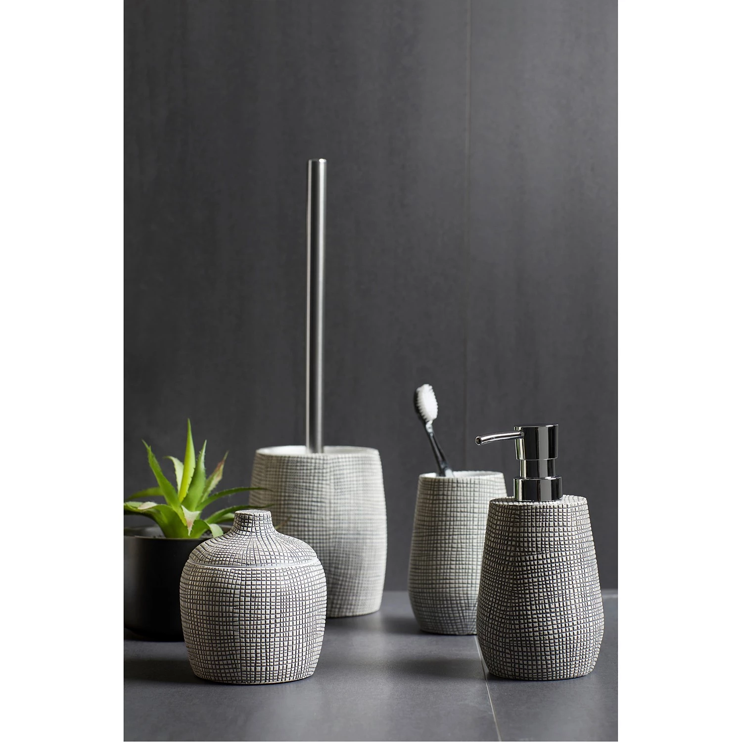 WENKO Brosse WC Gilba - Polyrésine - Blanc 2 WENKO Brosse WC Gilba - Polyrésine - Blanc – Image 2