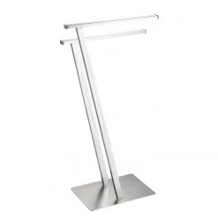 WENKO Porte-serviettes Lirio - Acier inoxydable - Argenté -Accessoires de salle de bain Soldes 1000243023 210129 09321500231 DETAILS P000000001000243023