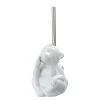 WENKO Brosse WC Monkey Quiet - Céramique - Blanc
