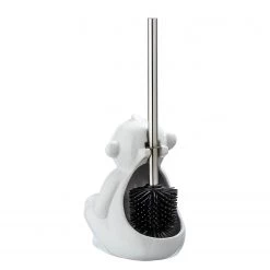 WENKO Brosse WC Monkey Quiet - Céramique - Blanc 5 WENKO Brosse WC Monkey Quiet - Céramique - Blanc -Accessoires de salle de bain Soldes 1000243025 210129 09321600236 DETAILS P000000001000243025