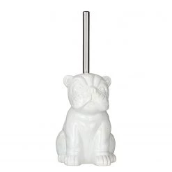 WENKO Brosse WC Bulldog - Céramique - Blanc