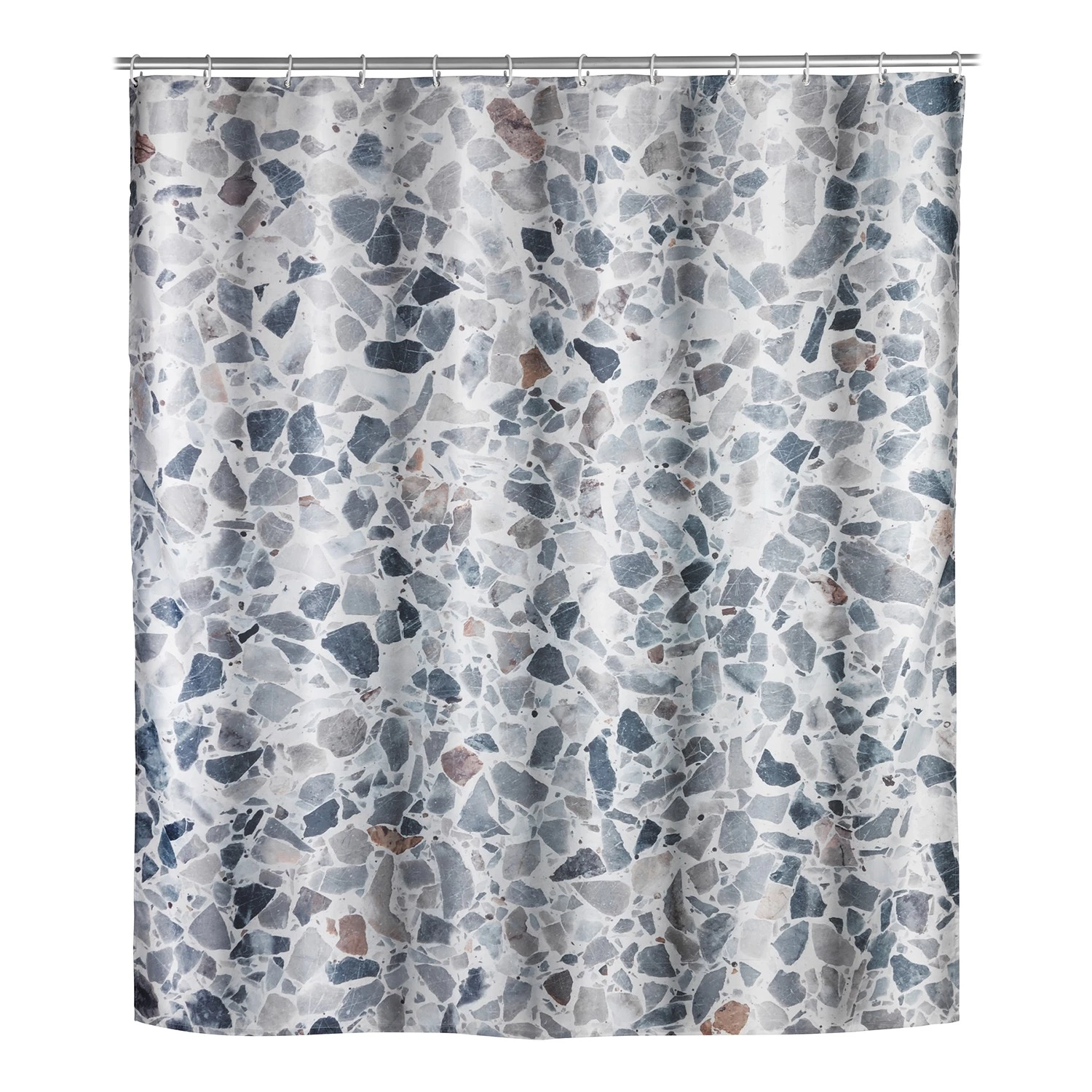 WENKO Rideau de douche Terrazzo - Polyester - Multicolore 1 WENKO Rideau de douche Terrazzo - Polyester - Multicolore