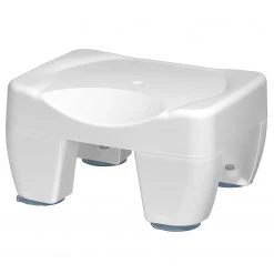 WENKO Tabouret de bain Secura - Matière plastique - Blanc -Accessoires de salle de bain Soldes 1000243039 210129 09322400277 DETAILS P000000001000243039