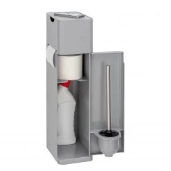 WENKO Brosse WC Imon - Matière plastique - Gris -Accessoires de salle de bain Soldes 1000243052 210129 09323000317 DETAILS P000000001000243052