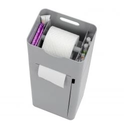 WENKO Brosse WC Imon - Matière plastique - Gris -Accessoires de salle de bain Soldes 1000243052 210129 09323000320 DETAILS P000000001000243052